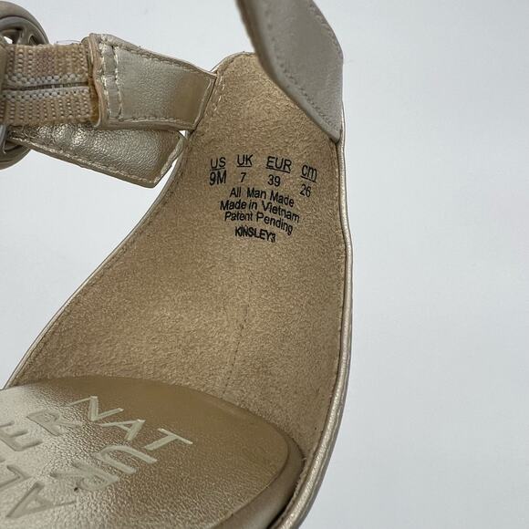 Naturalizer Kinsey Rhinestone Open Toe Ankle Strap Heel Womens Size 9 Wedding - Picture 12 of 13